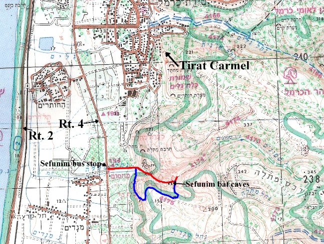 Map of the hike and surrounding area 