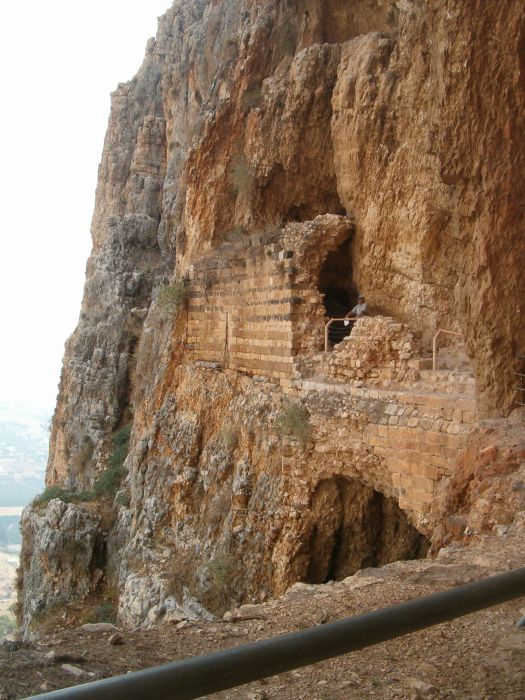 17th century the Druze Castle in cliffs of Mount Arbel