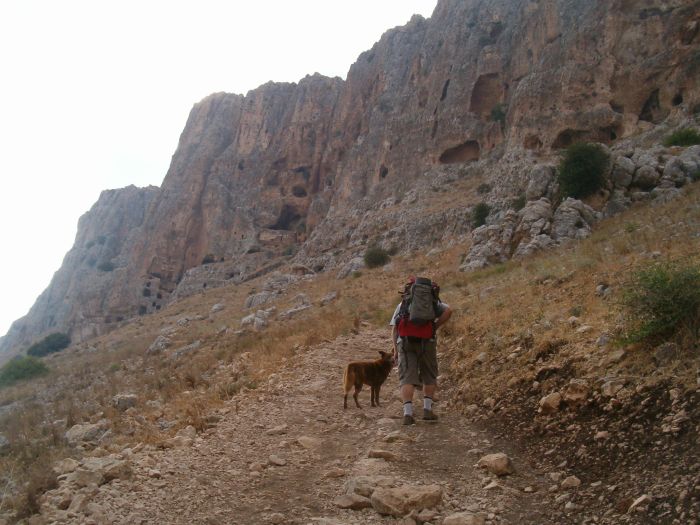 Steep path to the Arbel cliffs