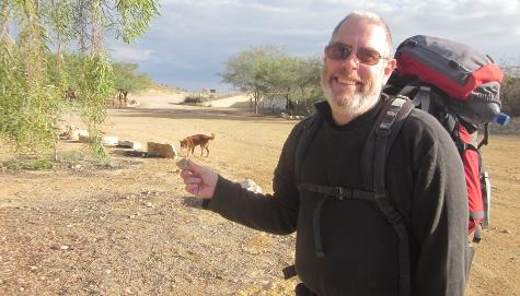 Don with Golan Stone in Mitzpe Ramon