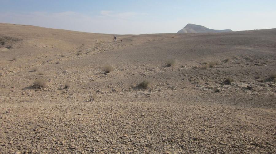 Walking east towards the Arava