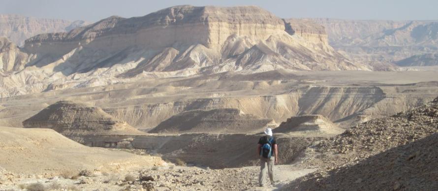 Unearthly landscape, with Don in the foreground