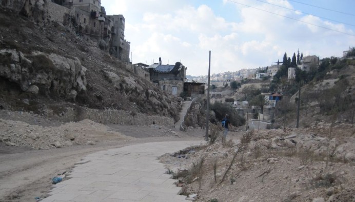 The path between Silwan and the old city