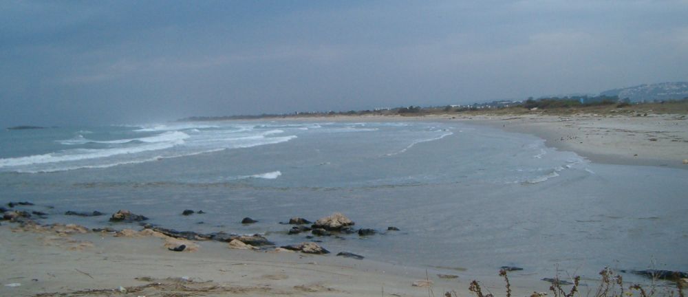 Beach where Taninim River enters the Mediterranean