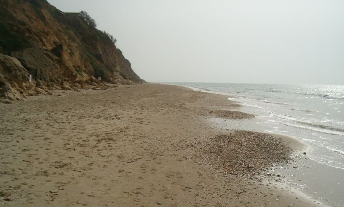 Empty beach south of the Alexander River.