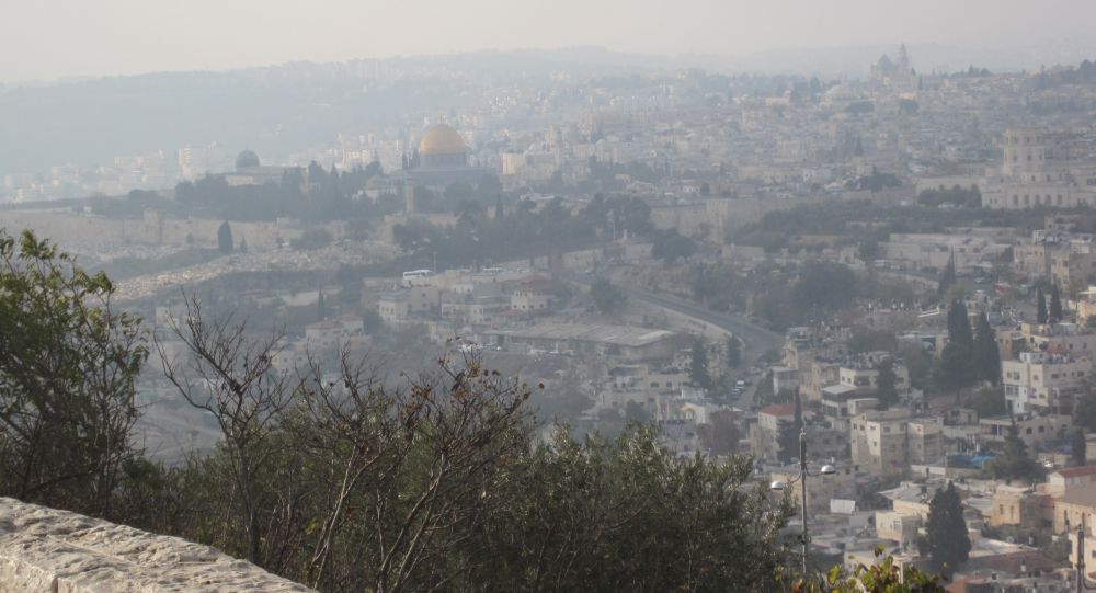 looking west from Hebrew University - Jerusalem including the old city