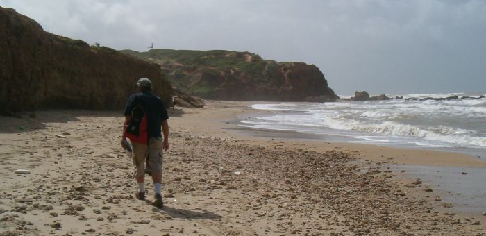 beach and cliffs north of Natanyia