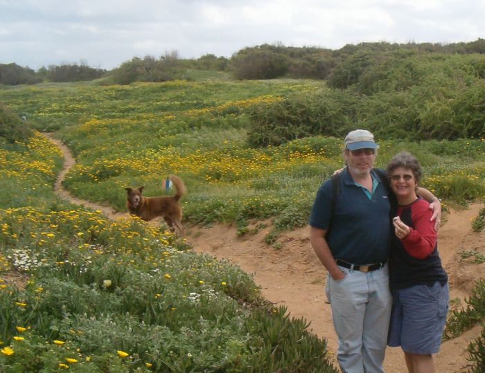 Starting our 9th day hike at the Sharon National Beach Park