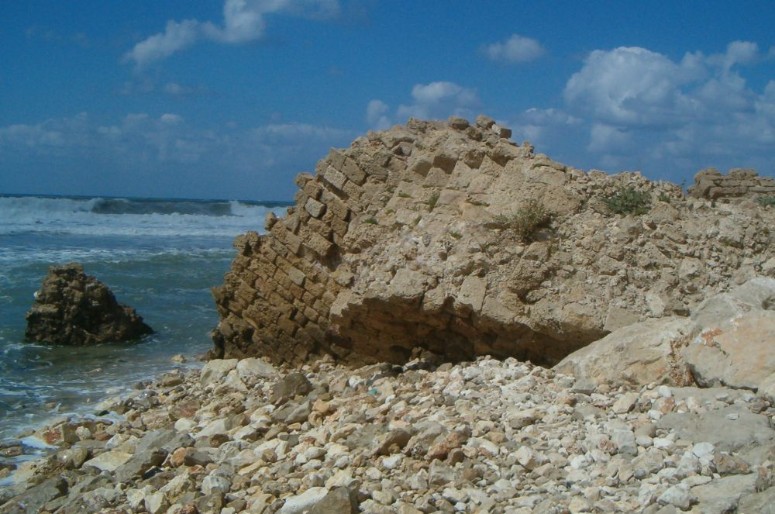 Ruins of what looked like a paved street from the Fortress.