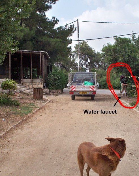 Water faucet at the picnic grounds on Rt, 443