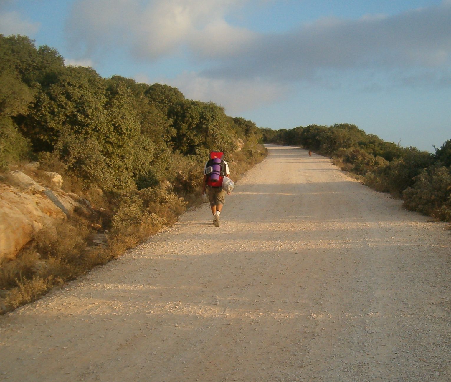 Walking up towards Mount Devorah in early morning