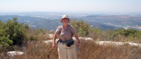 On top of Mount Arna, with the Sharon Plains in the background