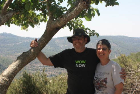 Don and Diana at Sataf, where we ended this leg of our hike.