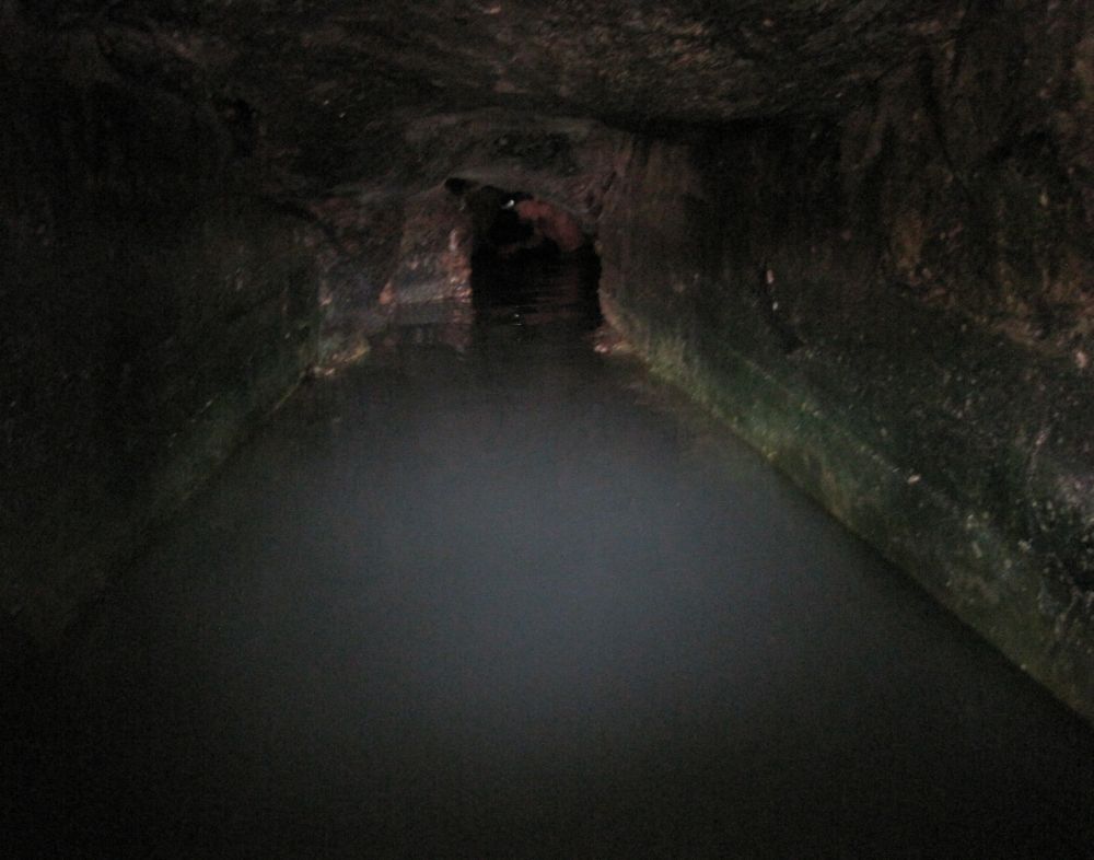 Pool in cave at Ein Kedem (year round spring)