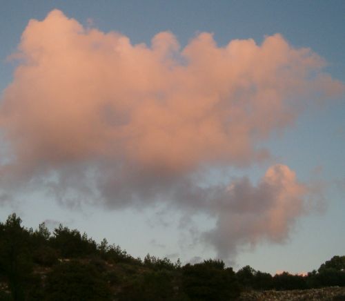 Pink clouds at dawn