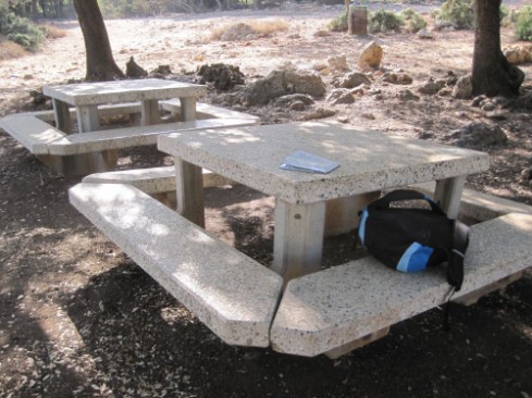 picnic area on the Carmel Mountains